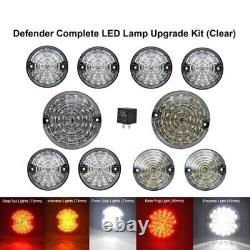 Full Clear LED light upgrade kit for Fog Reverse Fit Land Rover 90/110 Defender