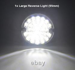 Full Clear LED light upgrade kit for Fog Reverse Fit Land Rover 90/110 Defender