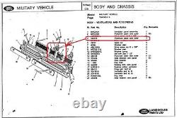 Gen. Land Rover Series Lightweight Airportable Fly Screen Dash Vent Inner 346129