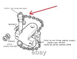 Gen NOS Land Rover Series Defender 90 110 Pin and Chain for Tow Jaw 601753
