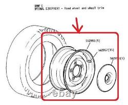 Gen. Reman. Land Rover 88 107 109 Series 1 2 3 Road Wheel for Wheel Trim 562955