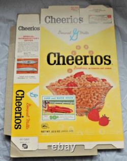 General Mills Cheerios Cereal Box File Flat Series 21 Land Water Rover 1963