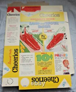 General Mills Cheerios Cereal Box File Flat Series 21 Land Water Rover 1963