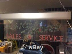Genuine 1950 LAND ROVER series ONE main dealer garage showroom sign not enamel