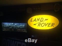 Genuine 1950 LAND ROVER series ONE main dealer garage showroom sign not enamel