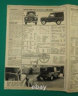 Genuine Land Rover 88 109 Series 3 Road Test Sales Brochure Vintage Advertising