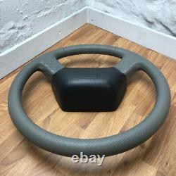 Genuine Land Rover Defender XS 50th grey leather steering wheel. 36 SPLINE. 3A