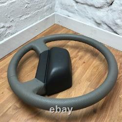 Genuine Land Rover Defender XS 50th grey leather steering wheel. 36 SPLINE. 3A