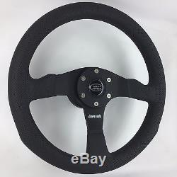 Genuine Momo Competition 350mm leather steering wheel with hub kit. LAND ROVER