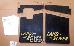 Genuine NOS Land Rover Series 109 Series 2 2a 3 Rear Mud Flaps & Brackets RTC706