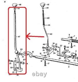 Genuine Reman. Land Rover 86 88 107 109 Series 1 2 2a Transfer Gear Lever 504659