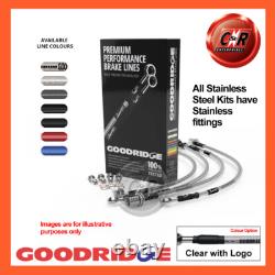 Goodridge Stl CLG Hoses For Land Rover 109 Series3 3.5 1 Ton 80 SLR0102-3C-CLG