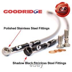 Goodridge Stl CLG Hoses For Land Rover 109 Series3 3.5 1 Ton 80 SLR0102-3C-CLG