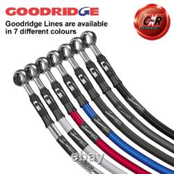 Goodridge Stl Red Hoses For Land Rover 109 Series3 3.5 1 Ton 80 SLR0102-3C-RD