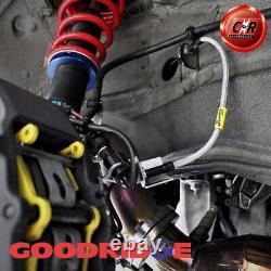 Goodridge Stl Red Hoses For Land Rover 88 Series III 2.25 71-80 SLR0101-3C-RD