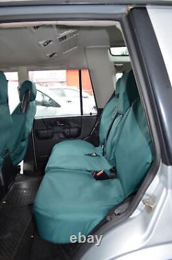 Green Tailored Waterproof Seat Covers Rear Back for Land Rover Disco Series 2