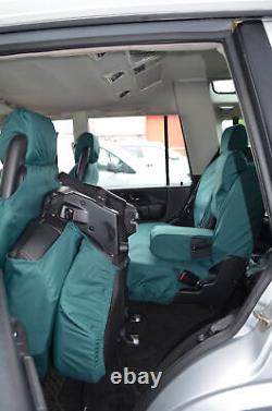 Green Tailored Waterproof Seat Covers Rear Back for Land Rover Disco Series 2