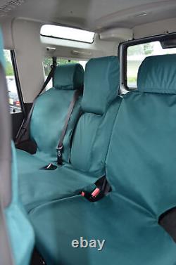 Green Tailored Waterproof Seat Covers Rear Back for Land Rover Disco Series 2