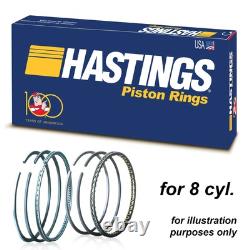 Hastings 2C4147 Piston Rings x8 for Jaguar Land Rover 5.0L v8 AJ133 LRV8 92.50