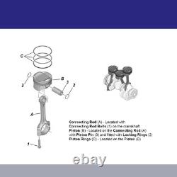 Hastings 2C4147 Piston Rings x8 for Jaguar Land Rover 5.0L v8 AJ133 LRV8 92.50