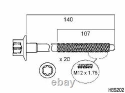 Head Bolt Set For Landrover Discovery Series 3 4.0l V6 (set Of 20) 2005-2009