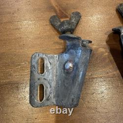 LAND ROVER SERIES 2 2a FASTENER CLAMPS FOR WINDSCREEN EARLY WING NUT TYPE PAIR