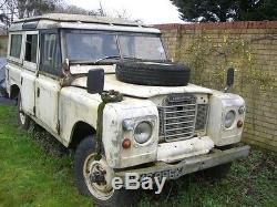 Land Rover Series 3 109 Safari Diesel''72 Tax Exempt Overdrive For Restoration