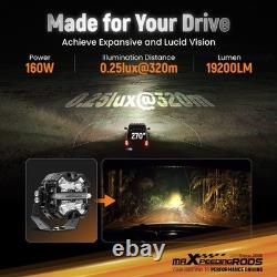 LED Driving Light Pods 3.5 270° Beam Pattern White Amber DRL 19200LM Waterproof