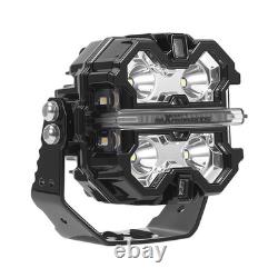 LED Driving Light Pods 3.5 270° Beam Pattern White Amber DRL 19200LM Waterproof