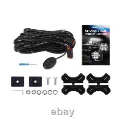 LED Driving Light Pods 3.5 270° Beam Pattern White Amber DRL 19200LM Waterproof