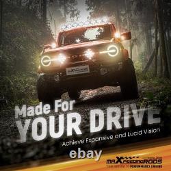 LED Driving Light Pods For Construction 3.5 270° Spot Beam DRL IP68 19200LM