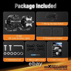 LED Driving Light Pods For Construction 3.5 270° Spot Beam DRL IP68 19200LM