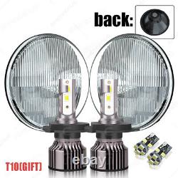 LED Headlights Pair For Land Rover Defender 90 110 RHD + LHD E MARKED 7 Inch H4