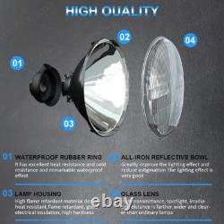 LED Headlights Pair For Land Rover Defender 90 110 RHD + LHD E MARKED 7 Inch H4