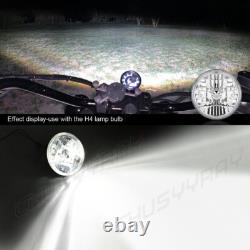 LED Headlights Pair For Land Rover Defender 90 110 RHD + LHD E MARKED 7 Inch H4