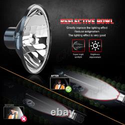 LED Headlights Pair For Land Rover Defender 90 110 RHD + LHD E MARKED 7 Inch H4