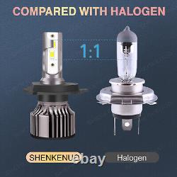 LED Headlights Pair For Land Rover Defender 90 110 RHD + LHD E MARKED 7 Inch H4