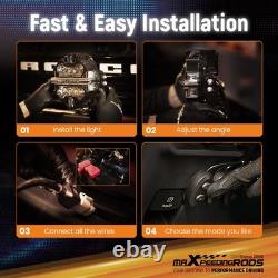 LED Work Light Pods For 4WD SUV Marine White 6000K RGB DRL Amber 270° Beam IP68