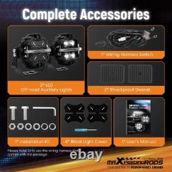 LED Work Light Pods For 4WD SUV Marine White 6000K RGB DRL Amber 270° Beam IP68