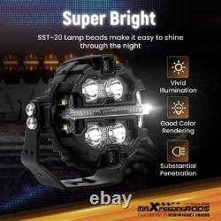 LED Work Light Pods For 4WD SUV Marine White 6000K RGB DRL Amber 270° Beam IP68