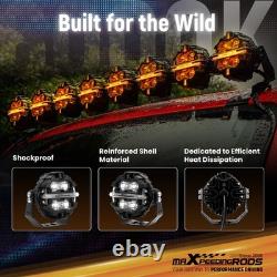 LED Work Light Pods For 4WD SUV Marine White 6000K RGB DRL Amber 270° Beam IP68