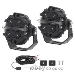 LED Work Light Pods For 4WD SUV Marine White 6000K RGB DRL Amber 270° Beam IP68