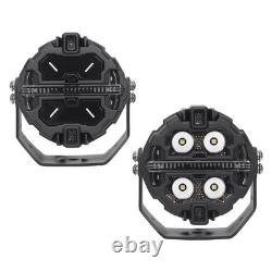 LED Work Light Pods For 4WD SUV Marine White 6000K RGB DRL Amber 270° Beam IP68