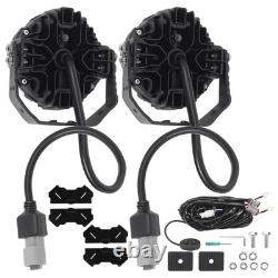 LED Work Light Pods For 4WD SUV Marine White 6000K RGB DRL Amber 270° Beam IP68