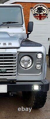 LYNX LED DRL Headlights x2 for Land Rover Defender 7 Inch DOT E9 MARKED 7802C