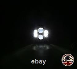 LYNX LED DRL Headlights x2 for Land Rover Defender 7 Inch DOT E9 MARKED 7802C