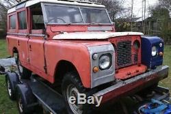 Land Rover 1967 2.6 L VERY RARE Series 2a Station Wagon Project SOLID CHASSIS