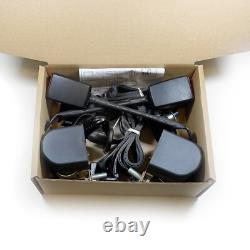 Land-Rover Defender & Series 2 door Front Seat belt & Buckle Kit BLACK