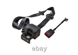 Land-Rover Defender & Series 2 door Front Seat belt & Buckle Kit BLACK