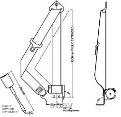 Land-Rover Defender & Series 2 door Front Seat belt & Buckle Kit BLACK
